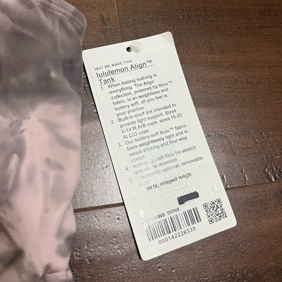 Lululemon Pink Marble Align Tank - Picture 3 of 4